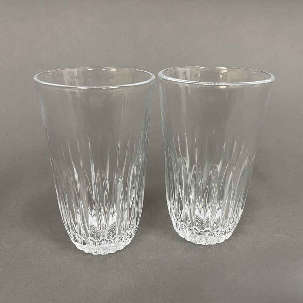 Clear Glass Highball Glasses 5 3/8" tall Lot of‎ 2